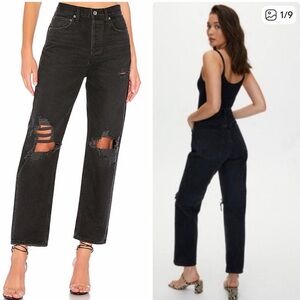 agolde 90s distressed jeans